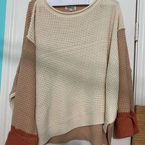 Color Block Knitted Sweater